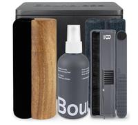 Boundless Audio Vinyl Record Cleaning Kit - 8-in-1 Vinyl Cleaner Kit Includes Carbon Fibre & Velvet Record Brushes, Stylus Brush, Cleaning Solution, Microfibre Cloths & Metal Case