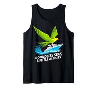 Boundless Seas Limitless Skies Nautical Bird Design Tank Top