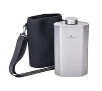 Boundless Voyage 2500 ml Titanium Water Bottle, Metal Water Bottle, Large Capacity Sports Water Bottle with Black Carry Bag for Cycling,