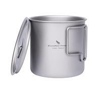 Boundless Voyage Camping Mug Titanium Single Layer Tea Coffee Cup Ultralight Outdoor Travel Portable Drinkware 220ml 350ml 500ml (Ti3059D-500ml)
