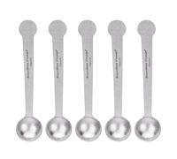 Boundless Voyage Espresso Spoon, Titanium Coffee Spoon, Pack of 5, Stirring Spoon, Small Spoon for Dessert, Tea, Sugar & Jam, Dishwasher Safe ti1040t (Silver 5pcs)