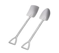 Boundless Voyage Shovel Shape Spoon Titanium Demitasse Espresso Mini Coffee Spoons, 6.1 Inches Small Tableware for Dessert, Tea, Appetizer, Party Supplies ti1131t