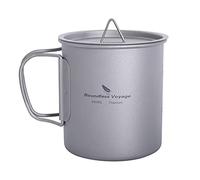 Boundless Voyage Ti3035D-450ml Titanium Coffee Cup with Folding Lid 200ml 420ml 450ml