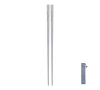 Boundless Voyage Titanium Chopsticks with Carrying Bag Ultralight Backpacking Gear Reusable Dishwasher Safe Chopsticks for Camping Travel (21cm 1pcs)