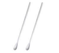Boundless Voyage Titanium Coffee Spoons Long Handle Coffee Stirrers Small Tea Spoons Mini Espresso Spoons, Coffee Bar Accessories (35T-Large-2pcs)