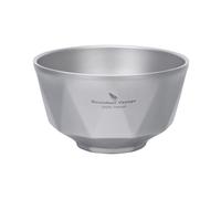 Boundless Voyage Titanium Double Walled Bowls Camping Stackable Tableware Kitchen Metal Bowl for Salad Rice Soup Oatmeal Yogurt Ice Cream Snack Use (380ml Normal-Ti1177T)