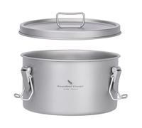 Boundless Voyage Titanium Multi-Functional Food Storage Container Lunch Box Metal Bento Box for Camping Hiking Traveling Outdoor Picnic (0.9-2085C)