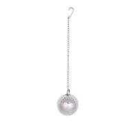 Boundless Voyage Titanium Tea Ball Infuser for Loose Tea Lightweight Tea Steeper Extra Fine Mesh Tea Filter with Extented Chain Hook Ti3206D (Primary color-1pcs)