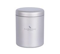 Boundless Voyage Titanium Tea Caddy Canister Outdoor Portable Tin Jar for Coffee Seasoner 120ml Ti3209D