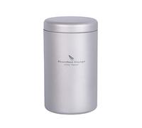 Boundless Voyage Titanium Tea Canister Ultralight Portable & Small Round Kitchen Food Storage Container for Loose Tea Ti3210D 200ml