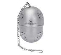 Boundless Voyage Titanium Tea Infuser with Extended Chain & Hook Lightweight Tea Strainer, Ideal for Hot & Iced Brewing 3207A