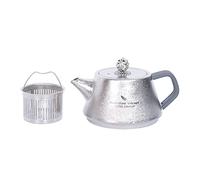 Boundless Voyage Titanium Tea Pot with Strainer Outdoor Camping Travel Tea Kettle Portable Single Layer Stovetop Kettle (300ML kettle only-Ti3114D)