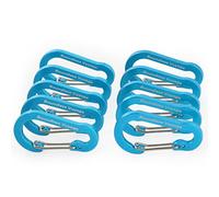 Boundless Voyage Unlocking Carabiner Aluminum Alloy Carabiner Clip Key Chain Hanging Hook for Camping Hiking (10/20 Packed)