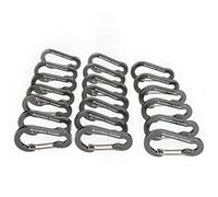 Boundless Voyage Unlocking Carabiner Aluminum Alloy Carabiner Clip Key Chain Hanging Hook for Camping Hiking (10/20 Packed)