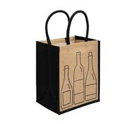 Bountiful Harvest 2 x 6 Bottle Jute Carrier - Eco-Friendly, Versatile, and Stylish (2, Wine Bottles)