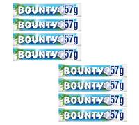 Bounty Coconut & Milk Chocolate Snack Bars - 8 Pack (57g each) | Perfect Birthday or Thank You Gift | Exclusive to Gracehill Gifts