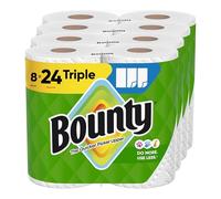 Bounty Paper Towels Select-A-Size White, 8 Triple Rolls, 123 Sheets Per Roll