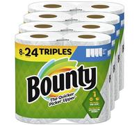 Bounty Select-A-Size Paper Towels, White, 8 Triple Rolls = 24 Regular Rolls