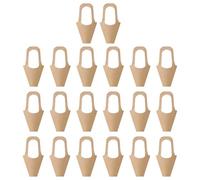 Bouquet Bags 20 Pieces Cone Sleeves Baskets with Handle