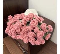 Bouquet Blanket, Soft Floral Crochet Flower Blankets, Flower Blanket DIY Assembly, Flower Bouquet Blanket Material Kit, Bouquet Blankets Handmade Crochet Flowers (A)