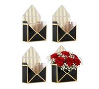 Bouquet Bustarella Box | 4 Pieces Modern Packaging | Paper Box for Bouquet Presentation | For Girlfriend Woman and Mother Gift Birthday Christmas Party