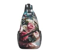 Bouquet By The Window Large Capacity Cross Chest Bag Stylish and Durable for Commuting Travel Outdoor Activities