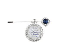 Bouquet Charms for Wedding Memory, Something Blue Gift for Bride, Bridal Shower gifts, Wedding Gifts, Mother of The Bride Gifts Rhinestones Sapphire Memorial Bouquet Charm, M, Zinc, no gemstone