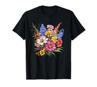 Bouquet Colorful Blooms in Full Color Floral Appeal T-Shirt