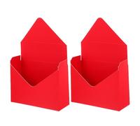 Bouquet Envelop Boxes 2pcs Red Paperboard Flower Storage Container
