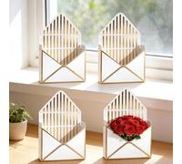 Bouquet Envelope Box - 4 Pieces Modern Elegant Case - Valentine's Day Empty Flower Box - For -Girlfriend Women Mother Girls Birthday Party Christmas Mother's Day