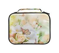 Bouquet for The Bride of Yellow Roses and White Calla Lilies Butterfly Colored Pencil Bag Large Capacity Pencil Case for Colouring Pencils Pen Bag Marker Organizer