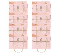 Bouquet Gift Bags - Pack of 8 Paper Gift Bags with Handles, Rectangular and Trapezoidal, Perfect for Floral Arrangements, Party Favors, Gift Wrapping | Elegant Presentation