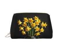 Bouquet of Daffodil Print Makeup Bag Cosmetic Bags for Women Travel Pouch Toiletry Storage Bathroom Organizer