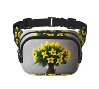 Bouquet of Daffodils 1 Print Fanny Pack for Women Men Waist Bag with Adjustable Strap for Travel Hiking Cycling