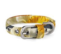 Bouquet of Daffodils Dog Collar Adjustable Soft and Comfortable Puppy Collars with Metal Buckle Pet Collar for Small Medium Pet