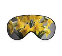 Bouquet of Daffodils Eye Mask for Women & Men, Breathable & Adjustable Eye Cover, Ultra Soft Sleep Mask, Lightweight Travel Blindfold for Airplane, Nap, Night Sleeping
