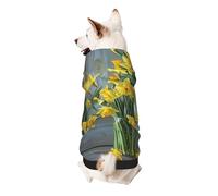 Bouquet of Daffodils Printed Dog Hoodie Soft Dog Sweatshirt Cute Cat Dog Clothes for Small Dogs Kitten Puppy, XL