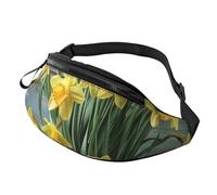 Bouquet of Daffodils Printed Personalized Waist Bag, Lightweight and Versatile Crossbody Bag for Everyday and Outdoor Adventures