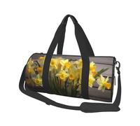 Bouquet of Daffodils Printed Sports Gym Bag with Wet Pocket & Shoes Compartment, Travel Duffel Bag for Men Women