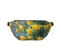 Bouquet of Daffodils Printed Waist Bag Adjustable Bum Bag Lightweight Travel Waist Fanny Pack Belt for Walking Cycling Hiking Travel