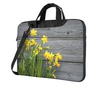 Bouquet Of Daffodils Printed Waterproof Laptop Case Ultra-Thin Portable One-Shoulder Laptop Bag 600d Oxford 13in/14in/15.6in
