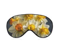 Bouquet of Daffodils Sleep Mask for Women Men, Soft Eye Mask with Adjustable Strap for Sleeping, Light Blocking Travel Blindfold for Nap Comfortable Eye Cover for Home Office