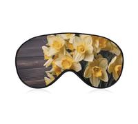 Bouquet of Daffodils Sleep Mask with Adjustable Strap, Comfortable & Soft Eye Mask for Sleeping Light Blocking, Lightweight & Breathable Eye Cover for Men Women