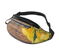 Bouquet of Daffodils Sport Waist Bag Travel Bumbags with Zipper and Earphone Hole, Running Fanny Pack Waist Pack with Adjustable Belt for Men Women