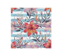 Bouquet Of Watercolor Tiger Lilies Splash Back Benjamin Tate Design Natural One Size