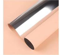 Bouquet packaging paper, 55x50cm/30pcs Mirror Aluminum Foil Film Material Light Luxury Two-color Bouquet Wrapping Paper