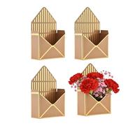Bouquet Presentation Box - 20 x 6.5 x 29.5 cm Large Capacity Packaging 4 Pieces | Paper Bouquet Presentation Box for Girlfriend, Ladies, Mother, Daughter, Wedding, Birthday Party, Wedding