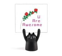 Bouquet s encouexpression Memo Holder Cartoon Black Cat Stand Decoration