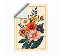 Bouquet Study Botanical Unframed Wall Art Print A2 (59.4×42cm), Wall Decor for Living Room, Bedroom, Office & Home, Art Gift