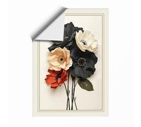 Bouquet Study Botanical Unframed Wall Art Print A2 (59.4×42cm), Wall Decor for Living Room, Bedroom, Office & Home, Art Gift